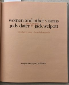 Title page of Judy Dater and Jack Welpott, Women and Other Visions (1975)