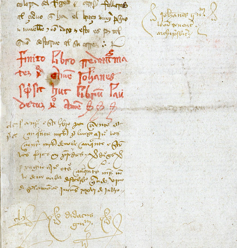 Imagen 2. Detalle del fol. 104r del ms. 1958 de la Biblioteca General Histórica de la Universidad de Salamanca