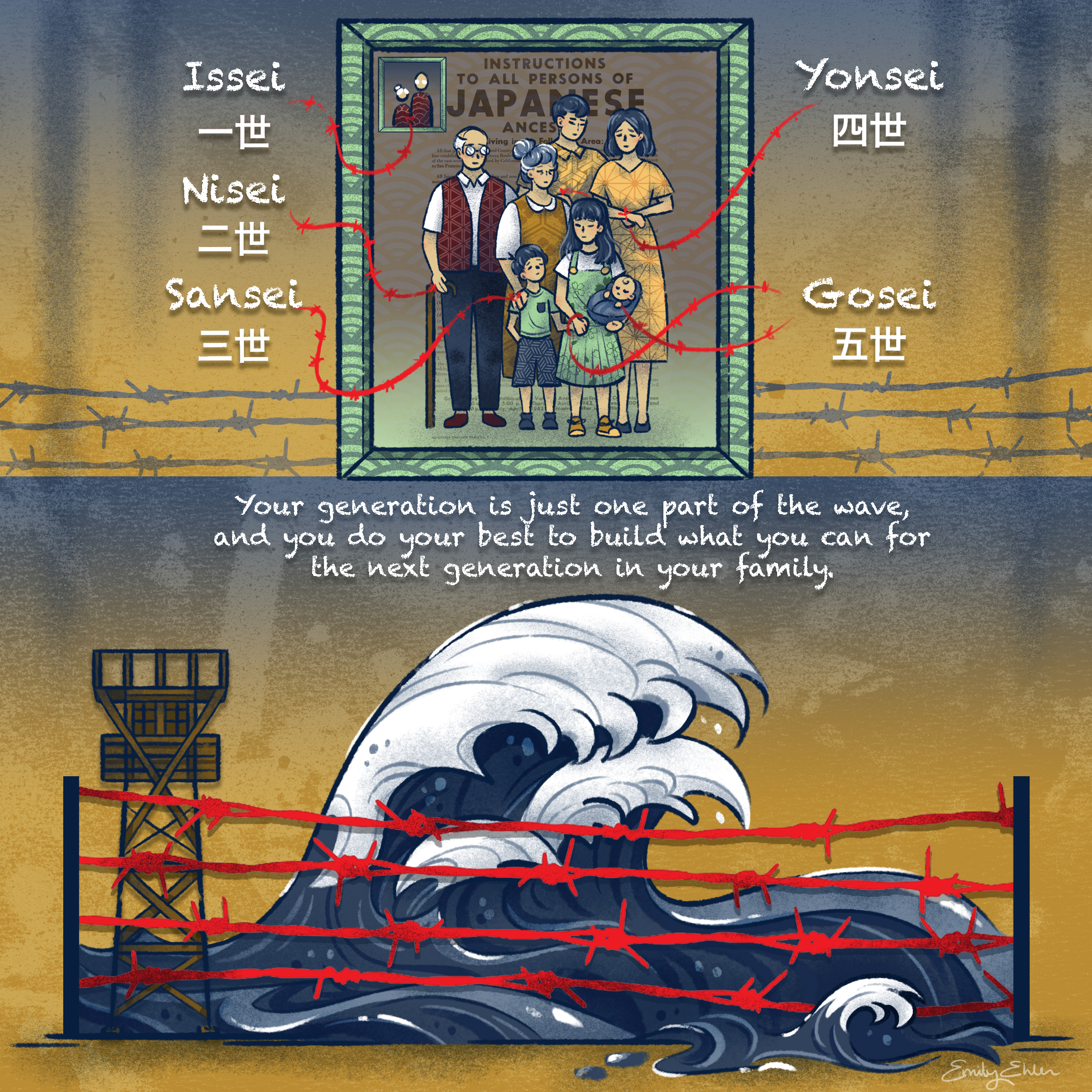 Please read the text below this image, which describes this graphic narrative illustration with more detail than Alternative Text allows.
